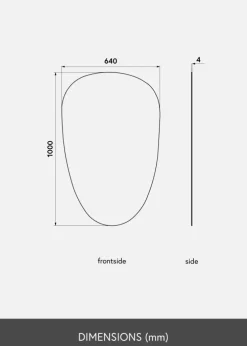 KAILA Spejl Shape II 64x100 cm