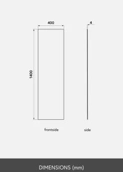 KAILA Spejl Sharp 40x140 cm