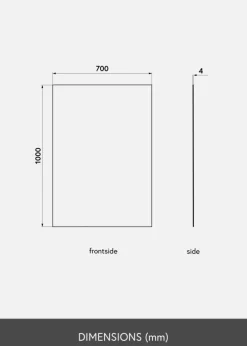 KAILA Spejl Sharp 70x100 cm