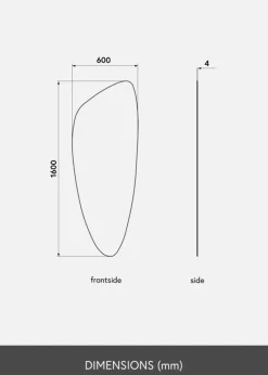 KAILA Spejl Slim 60x160 cm