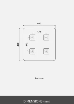 KAILA Spejl Square 40x40 cm