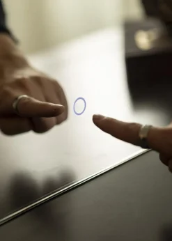 KAILA Spejl Stripes LED 91x109 cm