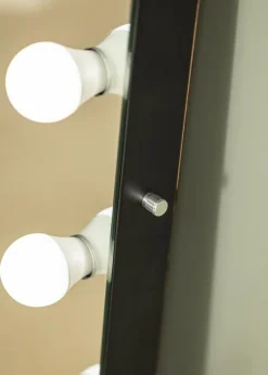 KAILA Spejl Tall LED Sort 55x165 cm