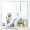 KAILA Square Mirror - Thin Black 80x80 cm