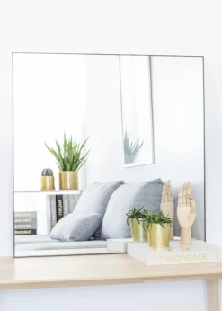 KAILA Square Mirror - Thin Black 80x80 cm