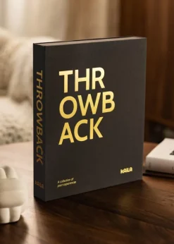 KAILA THROWBACK Black - Coffee Table Photo Album (60 Sorte Sider / 30 Blade)