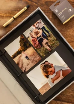 KAILA XOXO Greige - Coffee Table Photo Album (60 Sorte Sider / 30 Blade)