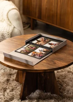 KAILA XOXO Greige - Coffee Table Photo Album (60 Sorte Sider / 30 Blade)