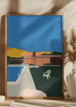 Kaufmann Desert House Poolside Plakat (21x29.7 cm (A4))