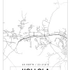 Kort - Hollola - Hvid Plakat (21x29.7 cm (A4))