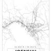 Kort - Joensuu - Hvid Plakat (21x29.7 cm (A4))