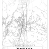 Kort - Kerava - Hvid Plakat (21x29.7 cm (A4))