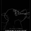 Kort - Kristiansund - Sort Plakat (21x29.7 cm (A4))