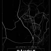 Kort - Råholt - Sort Plakat (21x29.7 cm (A4))