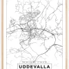 Kort - Uddevalla - Hvid Plakat (21x29.7 cm (A4))