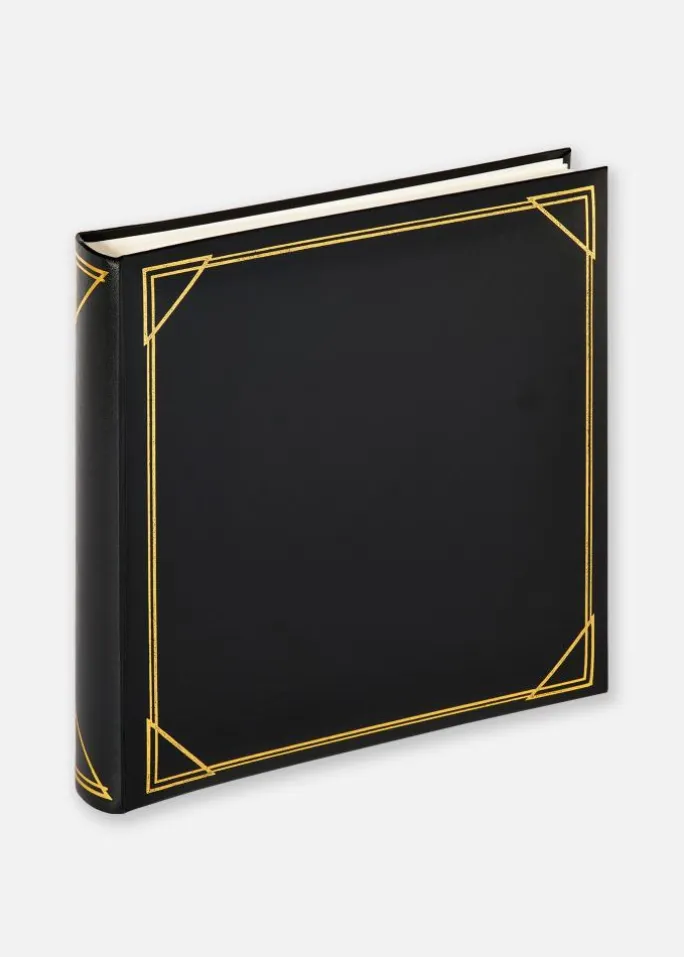 Kvadrat Sort - 30x30 cm (100 Hvide sider / 50 blade)