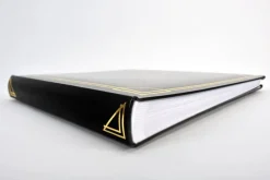 Kvadrat Sort - 30x30 cm (100 Hvide sider / 50 blade)