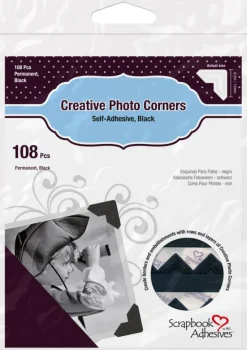 3L Creative Photo Corners Sort - 108 stk
