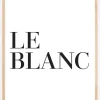 Le blanc Plakat (21x29.7 cm (A4))