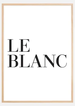 Le blanc Plakat (21x29.7 cm (A4))