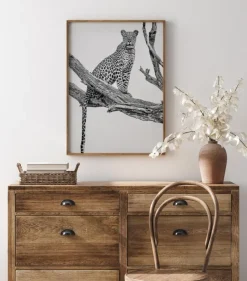 Leopard Portrait Plakat (21x29.7 cm (A4))