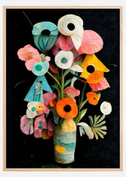 Les Fleurs Plakat (21x29.7 cm (A4))