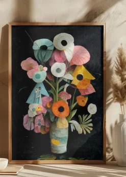 Les Fleurs Plakat (21x29.7 cm (A4))