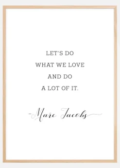 Let's do what we love and do a lot of it Plakat (21x29.7 cm (A4))