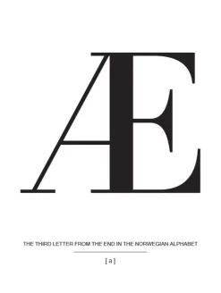 Letter Æ Norway Plakat (21x29.7 cm (A4))