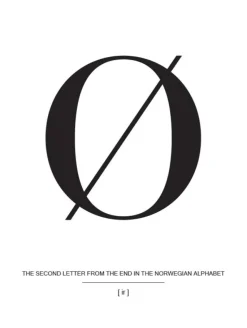 Letter Ø Norway Plakat (21x29.7 cm (A4))