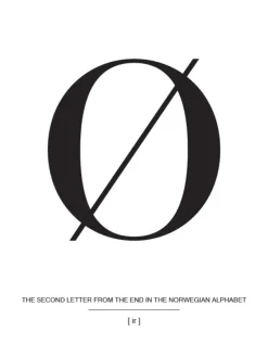 Letter Ø Norway Plakat (21x29.7 cm (A4))