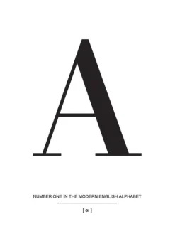 Letter A Plakat (21x29.7 cm (A4))