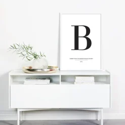 Letter B Plakat (21x29.7 cm (A4))