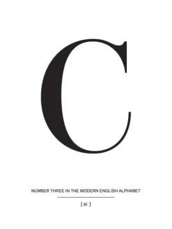 Letter C Plakat (21x29.7 cm (A4))
