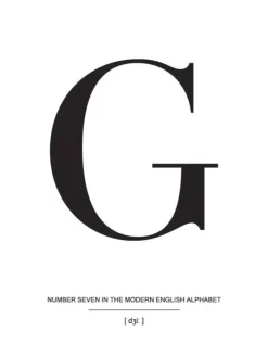 Letter G Plakat (21x29.7 cm (A4))