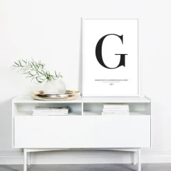 Letter G Plakat (21x29.7 cm (A4))