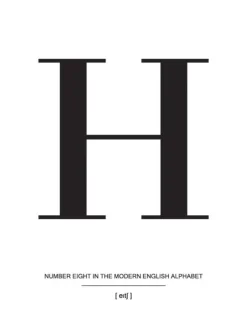 Letter H Plakat (21x29.7 cm (A4))