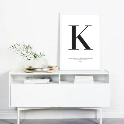 Letter K Plakat (21x29.7 cm (A4))