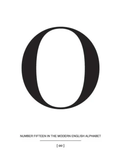 Letter O Plakat (21x29.7 cm (A4))