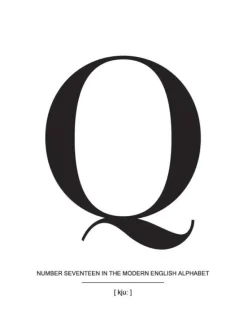 Letter Q Plakat (21x29.7 cm (A4))