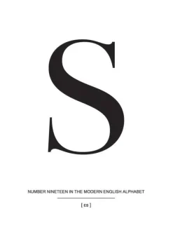 Letter S Plakat (21x29.7 cm (A4))