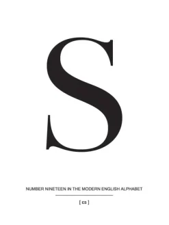 Letter S Plakat (21x29.7 cm (A4))