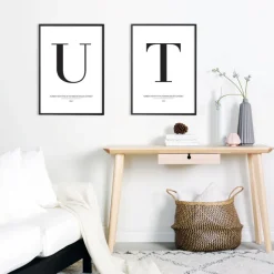 Letter T Plakat (21x29.7 cm (A4))