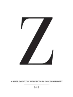 Letter Z Plakat (21x29.7 cm (A4))