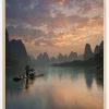 Li River Sunrise Plakat (21x29.7 cm (A4))