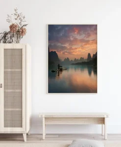 Li River Sunrise Plakat (21x29.7 cm (A4))