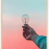 Light Bulb Plakat (21x29.7 cm (A4))