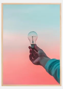 Light Bulb Plakat (21x29.7 cm (A4))