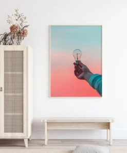 Light Bulb Plakat (21x29.7 cm (A4))