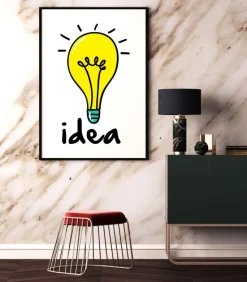 Lightbulb Plakat (21x29.7 cm (A4))
